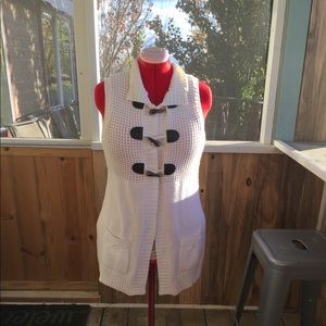 White Sweater Cardigan